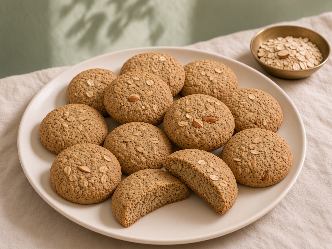 Oats Almond Flour Cookies