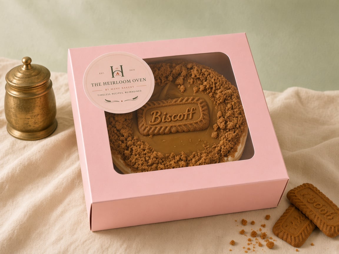 Pink window gift box with the Heirloom Oven seal