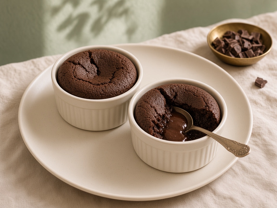 Choco Lava on the plate