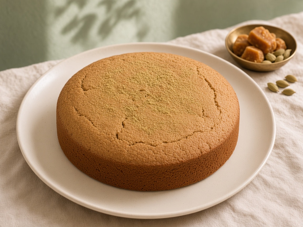 Whole Wheat Cake on the plate